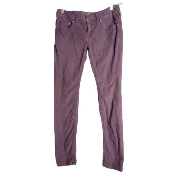 Free People Skinny Corduroy Denim Jeans Orchid/Purple Size 30 #61855-16515125 - Picture 1 of 7